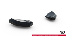 Heck Ansatz Flaps Diffusor V.2 passend für Abarth 500 Mk1 schwarz Hochglanz