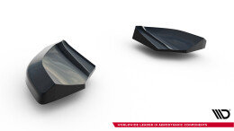 Heck Ansatz Flaps Diffusor V.2 passend für Abarth 500 Mk1 schwarz Hochglanz