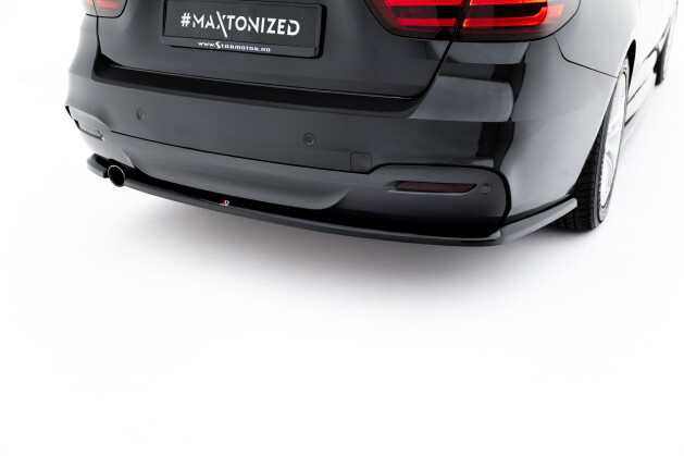 Heck Ansatz Flaps Diffusor V.2 passend für BMW 3er GT M-Paket F34 schwarz Hochglanz