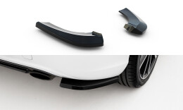 Heck Ansatz Flaps Diffusor passend für Mercedes-Benz B W246 schwarz Hochglanz