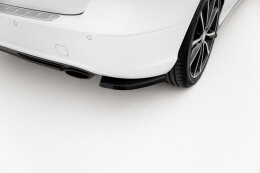 Heck Ansatz Flaps Diffusor passend für Mercedes-Benz B W246 schwarz Hochglanz