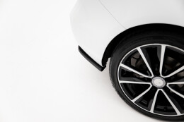Heck Ansatz Flaps Diffusor passend für Mercedes-Benz B W246 schwarz Hochglanz