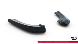Heck Ansatz Flaps Diffusor passend für Mercedes-Benz B W246 schwarz Hochglanz