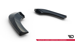 Heck Ansatz Flaps Diffusor passend für Mercedes-Benz B W246 schwarz Hochglanz