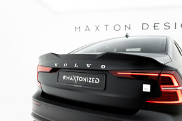 Heck Spoiler Aufsatz Abrisskante 3D passend für Volvo S60 R-Design Mk3 schwarz Hochglanz