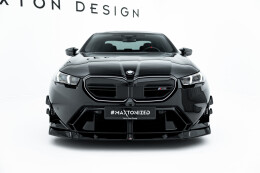 Cup Spoilerlippe Front Ansatz V.1 für BMW M5 Limousine / Touring G90 schwarz Hochglanz