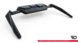 Mittlerer Cup Diffusor Heck Ansatz DTM Look passend für BMW M5 Limousine / Touring G90 schwarz Hochglanz