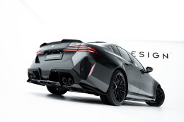 Mittlerer Cup Diffusor Heck Ansatz DTM Look passend für BMW M5 Limousine / Touring G90 schwarz Hochglanz