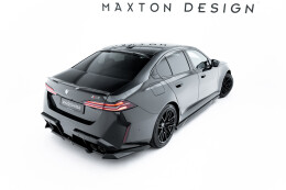 Mittlerer Cup Diffusor Heck Ansatz DTM Look passend für BMW M5 Limousine / Touring G90 schwarz Hochglanz