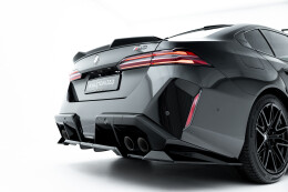 Mittlerer Cup Diffusor Heck Ansatz DTM Look passend für BMW M5 Limousine / Touring G90 schwarz Hochglanz
