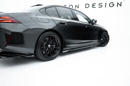 Seitenschweller Ansatz Cup Leisten passend für BMW M5 Limousine / Touring G90 schwarz Hochglanz