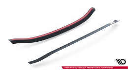 Oberer Heck Spoiler Aufsatz Abrisskante V.1 passend für Honda Civic Type-R Mk10 / Mk10 Facelift schwarz Hochglanz