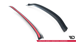 Oberer Heck Spoiler Aufsatz Abrisskante V.1 passend für Honda Civic Type-R Mk10 / Mk10 Facelift schwarz Hochglanz