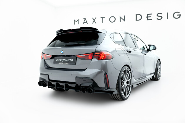 Street Pro Heck Ansatz Flaps Diffusor V.1 passend für BMW M135i F70 schwarz+ Hochglanz Flaps