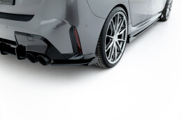 Street Pro Heck Ansatz Flaps Diffusor V.1 passend für BMW M135i F70 schwarz+ Hochglanz Flaps