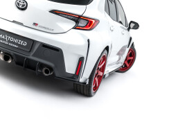 Street Pro Heck Ansatz Flaps Diffusor passend für Toyota GR Corolla Mk12 rot+ Hochglanz Flaps
