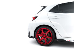 Street Pro Heck Ansatz Flaps Diffusor passend für Toyota GR Corolla Mk12 rot+ Hochglanz Flaps