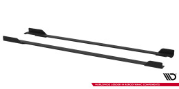 Street Pro Seitenschweller Leisten + Flaps passend für Toyota GR Corolla Mk12 schwarz Hochglanz