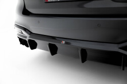 Heck Ansatz Diffusor für BMW M550i Limousine G30 schwarz Hochglanz