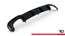 Heck Ansatz Diffusor für BMW M550i Limousine G30 schwarz Hochglanz