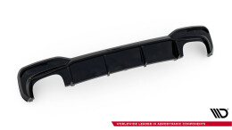 Street+ Heck Ansatz Diffusor passend für BMW M550i / 5 M-Paket Limousine / Touring G30 / G31 schwarz Hochglanz