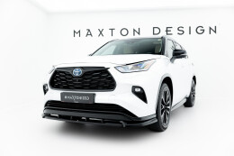 Cup Spoilerlippe Front Ansatz V.2 passend für Toyota Highlander Mk4 schwarz Hochglanz