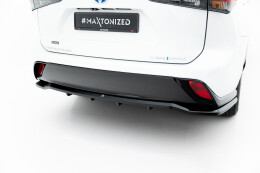 Mittlerer Cup Diffusor DTM Look Heck Ansatz passend für Toyota Highlander Mk4 schwarz Hochglanz