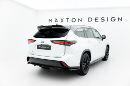 Mittlerer Cup Diffusor DTM Look Heck Ansatz passend für Toyota Highlander Mk4 schwarz Hochglanz