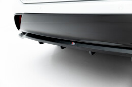 Mittlerer Cup Diffusor DTM Look Heck Ansatz passend für Toyota Highlander Mk4 schwarz Hochglanz