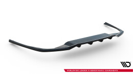 Mittlerer Cup Diffusor DTM Look Heck Ansatz passend für Volvo S60/V60 R-Design Mk3 schwarz Hochglanz