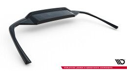 Mittlerer Cup Diffusor DTM Look Heck Ansatz passend für Volvo S60/V60 R-Design Mk3 schwarz Hochglanz