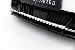 Cup Spoilerlippe Front Ansatz passend für Kia EV6 Mk1 schwarz Hochglanz