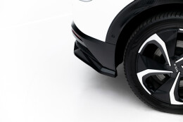 Mittlerer Cup Diffusor DTM Look Heck Ansatz passend für Kia EV6 Mk1 schwarz Hochglanz