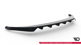 Mittlerer Cup Diffusor DTM Look Heck Ansatz passend für Kia EV6 Mk1 schwarz Hochglanz