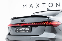 Heck Spoiler Aufsatz Abrisskante passend für Audi A5 S-Line Limousine B10 schwarz Hochglanz