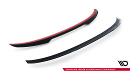 Heck Spoiler Aufsatz Abrisskante passend für Audi A5 S-Line Limousine B10 schwarz Hochglanz