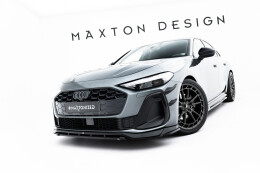 Cup Spoilerlippe Front Ansatz V.1 passend für Audi A5 S-Line Limousine / Avant B10 schwarz Hochglanz