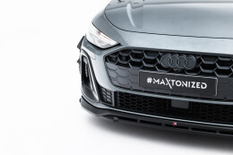Cup Spoilerlippe Front Ansatz V.1 passend für Audi A5 S-Line Limousine / Avant B10 schwarz Hochglanz