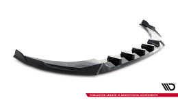 Cup Spoilerlippe Front Ansatz V.2 passend für Audi A5 S-Line Limousine / Avant B10 schwarz Hochglanz