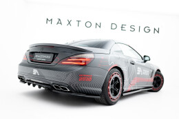 Mittlerer Cup Diffusor DTM Look Heck Ansatz passend für Mercedes-Benz SL 63 AMG R231 schwarz Hochglanz