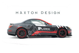 Seitenschweller Ansatz Cup Leisten passend für Mercedes-Benz SL 63 AMG R231 schwarz Hochglanz