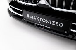 Cup Spoilerlippe Front Ansatz V.1 passend für BMW 7 G70 schwarz Hochglanz