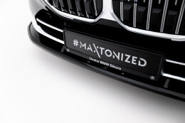 Cup Spoilerlippe Front Ansatz V.2 passend für BMW 7 G70 schwarz Hochglanz