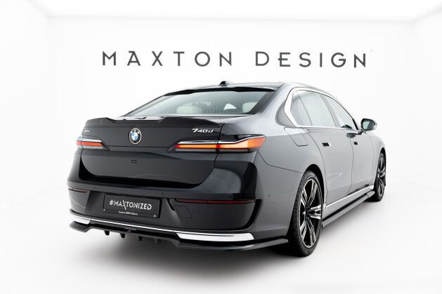 Mittlerer Cup Diffusor DTM Look Heck Ansatz passend für BMW 7 G70 schwarz Hochglanz