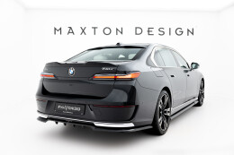 Mittlerer Cup Diffusor DTM Look Heck Ansatz passend für BMW 7 G70 schwarz Hochglanz