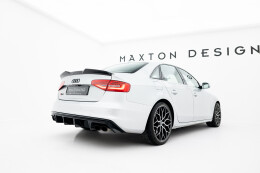 Heck Spoiler Aufsatz Abrisskante 3D passend für Audi S4 Limousine B8 Facelift schwarz Hochglanz