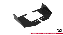 Hintere Seiten Flaps V.1 für BMW M135i F70 schwarz Hochglanz