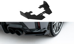 Hintere Seiten Flaps V.2 passend für BMW M135i F70 schwarz Hochglanz