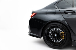 Heck Ansatz Flaps Diffusor V.3 passend für BMW M3 Limousine / Touring G80 / G81 schwarz Hochglanz