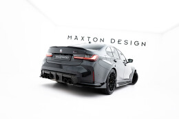 Heck Ansatz Flaps Diffusor V.5 passend für BMW M3 Limousine / Touring G80 / G81 schwarz Hochglanz